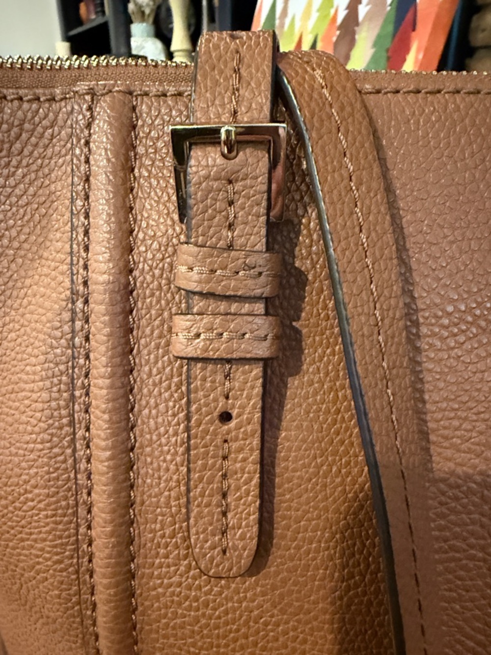 kate spade Leather Tote in Saddle Tan with Tassels - Picture 9 of 16